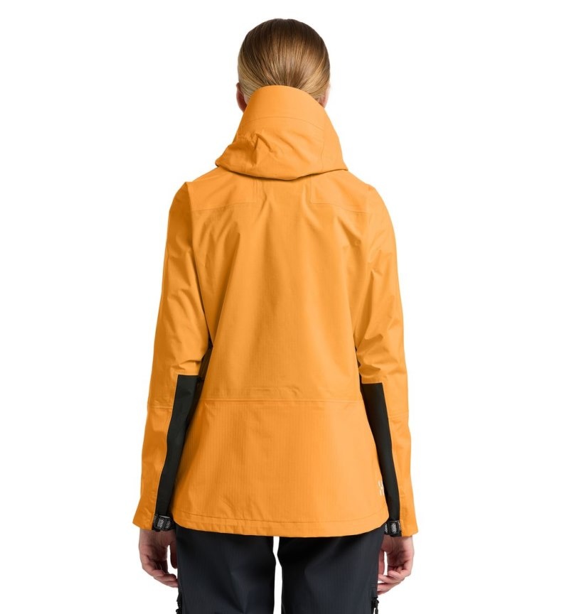 Women's Haglöfs ROC Mono Proof Jacket Windbreaker Yellow Canada | JT40-615