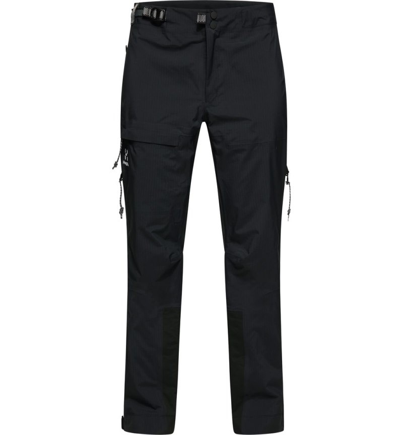 Women's Haglöfs ROC Mono Proof Pant Waterproof Trousers Black Canada | NP63-526