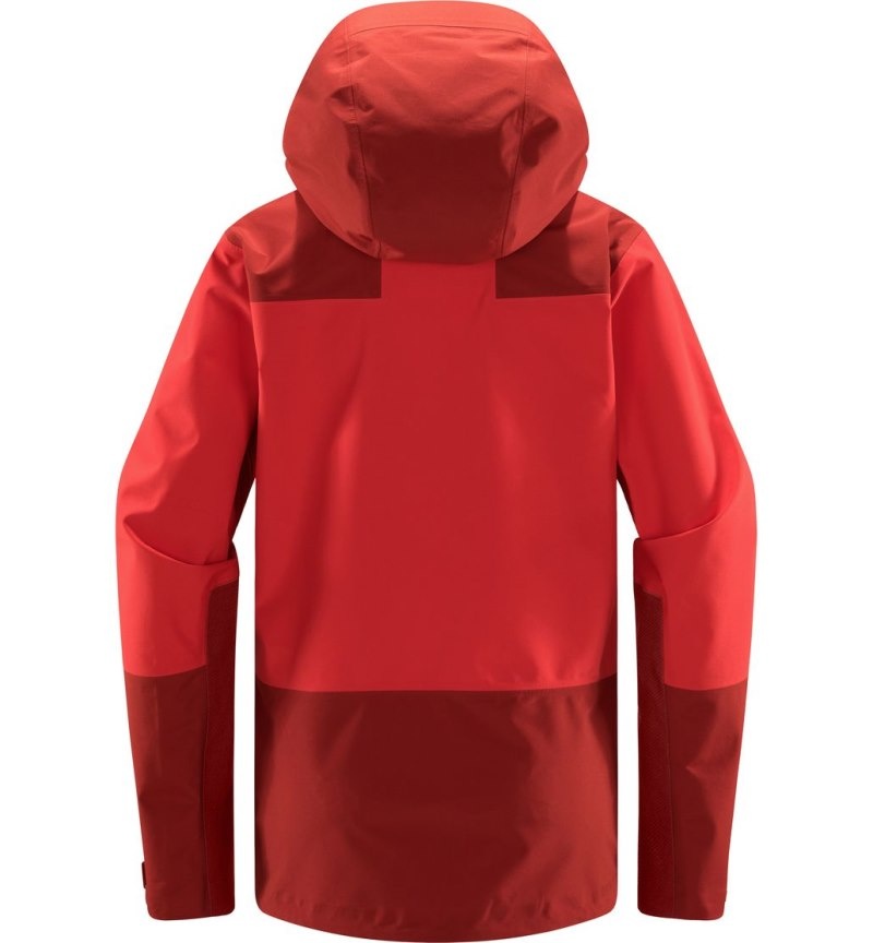 Women's Haglöfs ROC Sloper Proof Jacket Windbreaker Red / Corrosion Canada | DW81-952