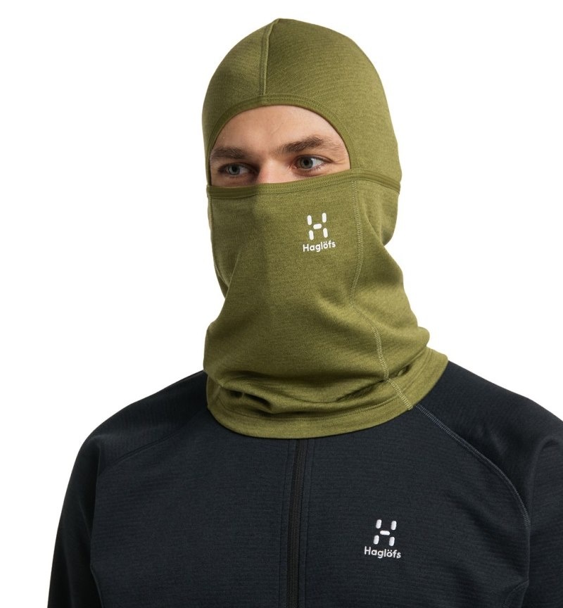 Women's Haglöfs Ripper Balaclava Facemask Olive Green Canada | YB94-932