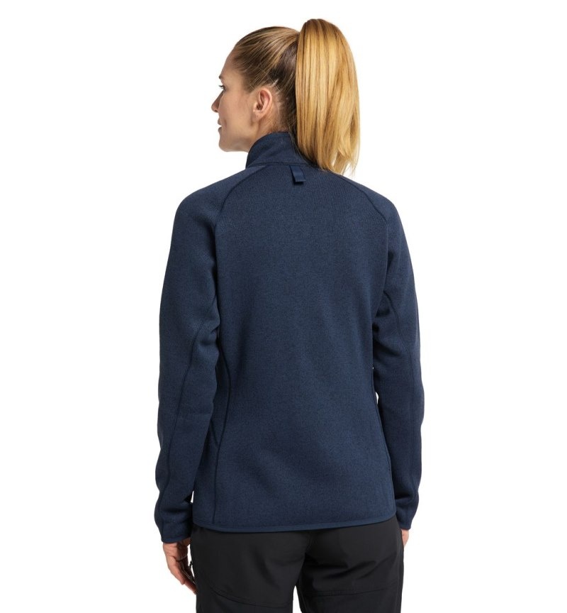 Women's Haglöfs Risberg Jacket Fleece Jackets Blue Canada | BL15-029