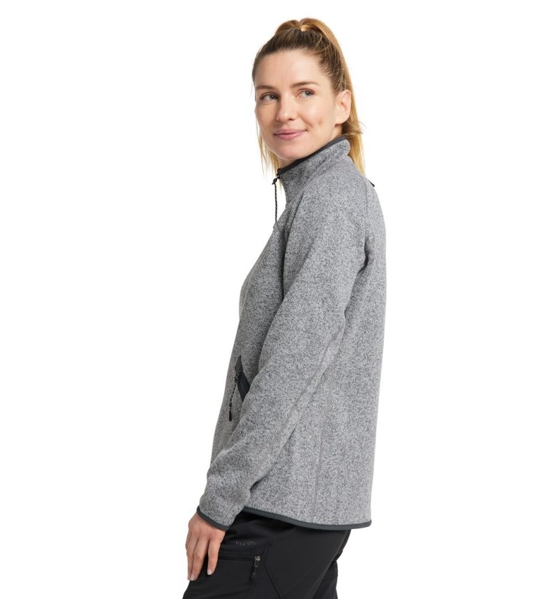 Women's Haglöfs Risberg Jacket Fleece Jackets Concrete Canada | VT07-100