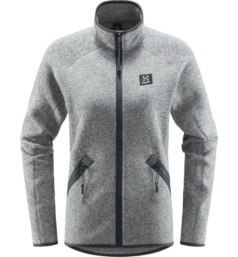 Women's Haglöfs Risberg Jacket Fleece Jackets Concrete Canada | VT07-100