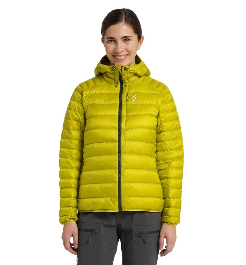 Women\'s Haglöfs Roc Down Hood Insulated Jackets Aurora Canada | OU53-078