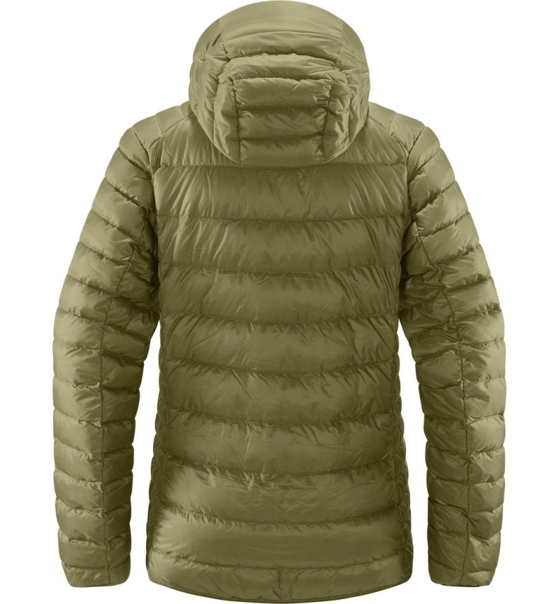 Women's Haglöfs Roc Down Hood Insulated Jackets Green Canada | NM38-403