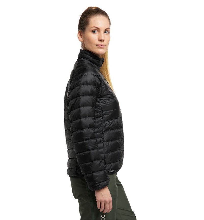 Women's Haglöfs Roc Down Jacket Insulated Jackets Black Canada | SX61-557