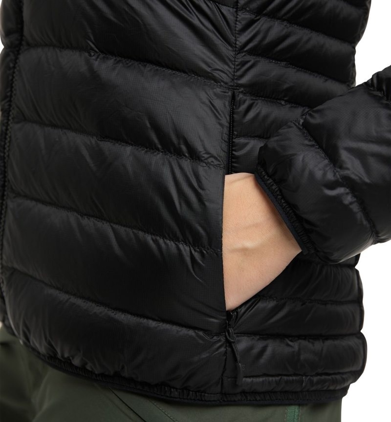 Women's Haglöfs Roc Down Jacket Insulated Jackets Black Canada | SX61-557