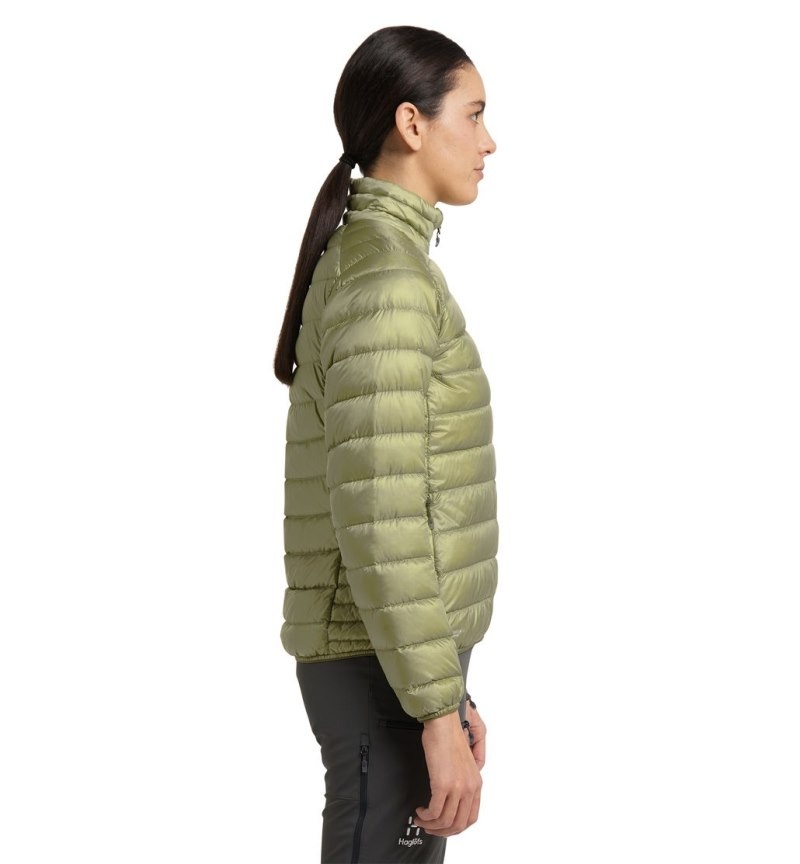 Women's Haglöfs Roc Down Jacket Insulated Jackets Green Canada | GR25-337