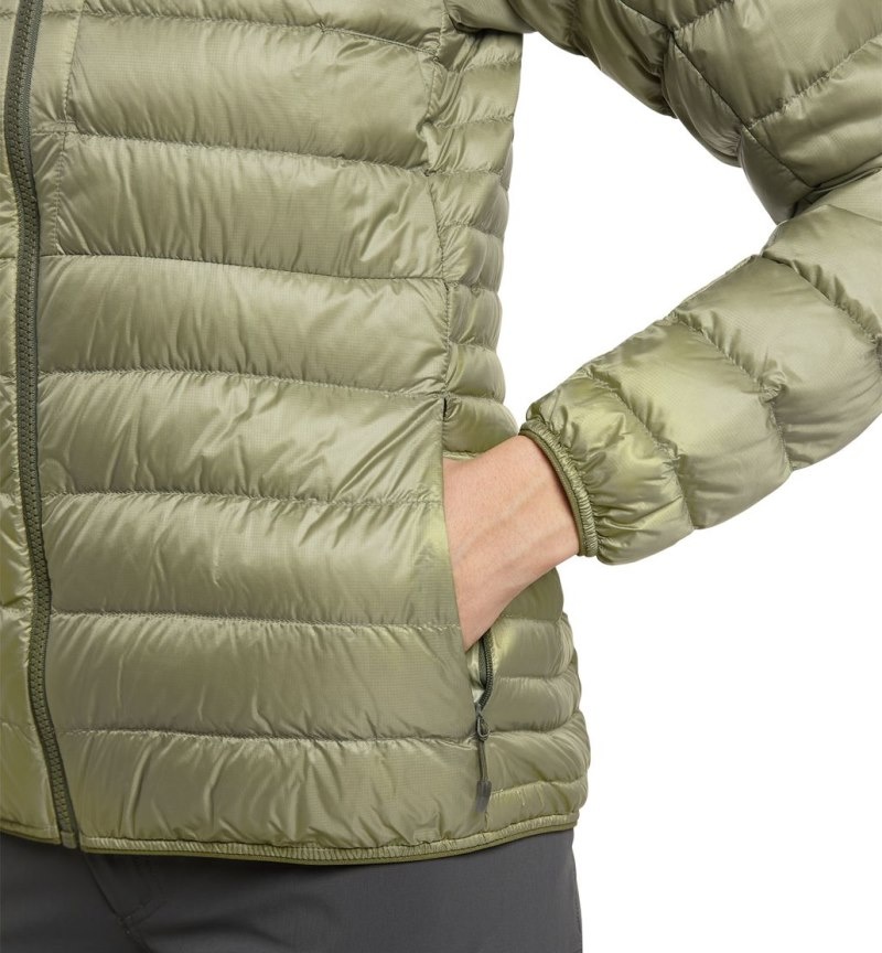 Women's Haglöfs Roc Down Jacket Insulated Jackets Green Canada | GR25-337