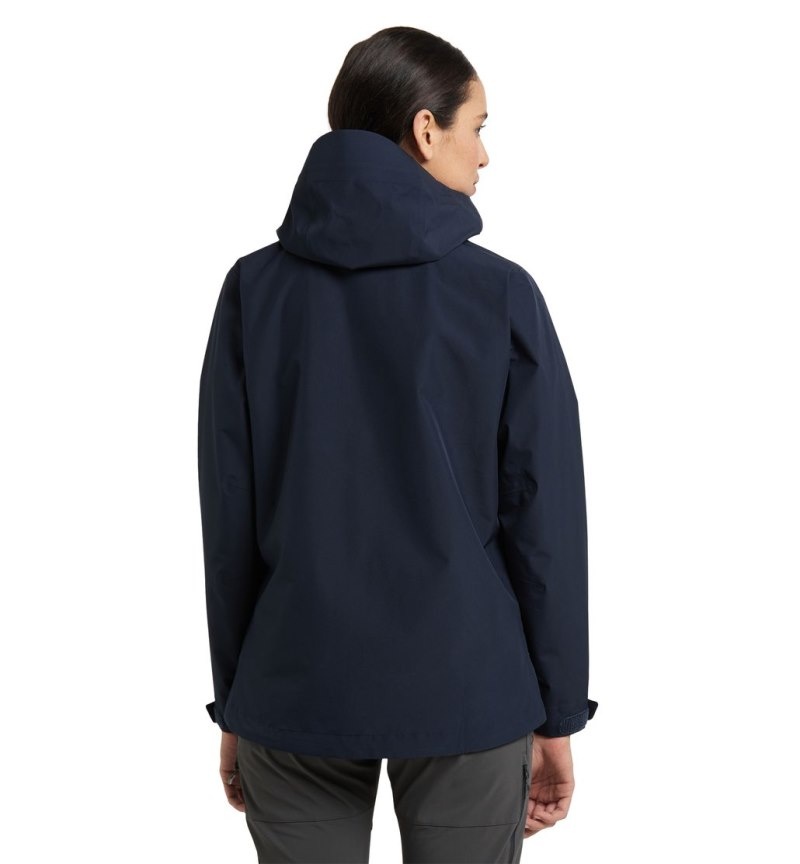 Women's Haglöfs Roc GTX Jacket Windbreaker Blue Canada | DR29-915