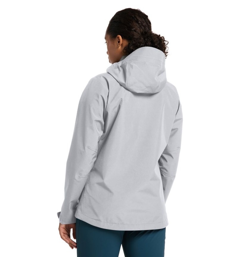 Women\'s Haglöfs Roc GTX Jacket Windbreaker Concrete Canada | IH77-086