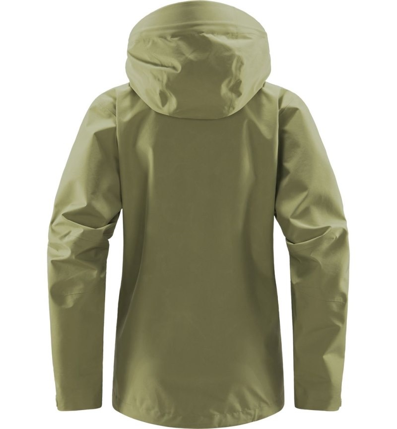 Women's Haglöfs Roc GTX Jacket Windbreaker Green Canada | FH01-823