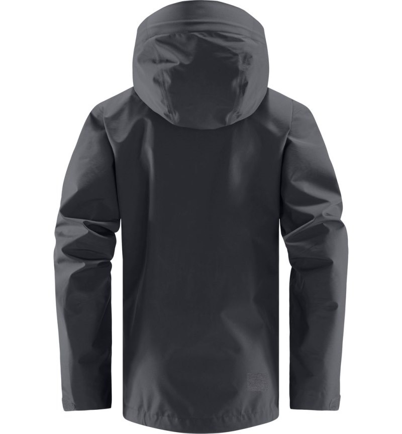 Women's Haglöfs Roc GTX Jacket Windbreaker Magnetite Canada | JJ39-358