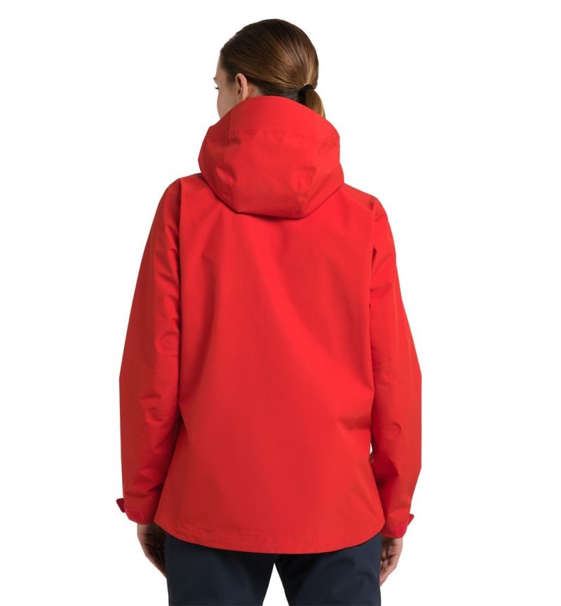 Women's Haglöfs Roc GTX Jacket Windbreaker Red Canada | LK06-347