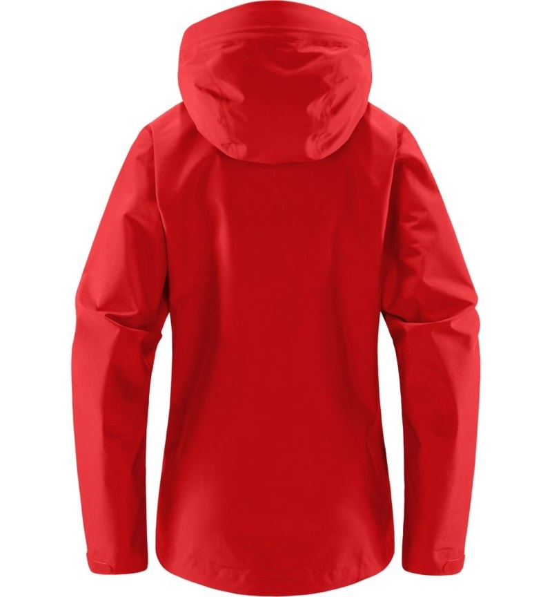 Women's Haglöfs Roc GTX Jacket Windbreaker Red Canada | LK06-347