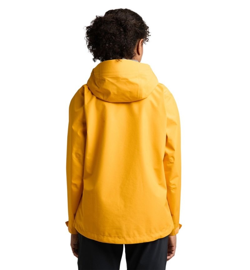 Women's Haglöfs Roc GTX Jacket Windbreaker Yellow Canada | LS82-566