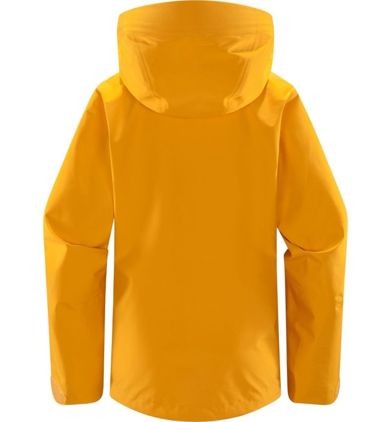 Women's Haglöfs Roc GTX Jacket Windbreaker Yellow Canada | LS82-566