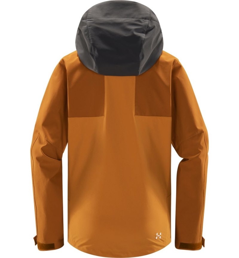 Women's Haglöfs Roc Sight Softshell Jacket Windbreaker Yellow / Golden Brown Canada | RJ20-649