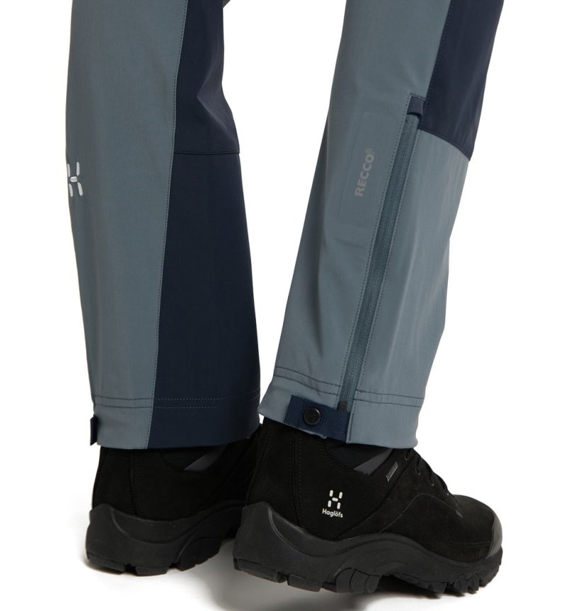 Women's Haglöfs Roc Sight Softshell Pant Softshell Trousers Blue / Blue Canada | EL47-164