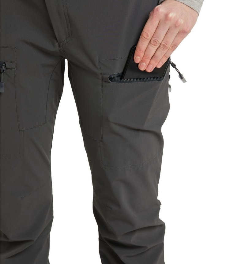 Women's Haglöfs Roc Sight Softshell Pant Softshell Trousers Magnetite Canada | PI13-617