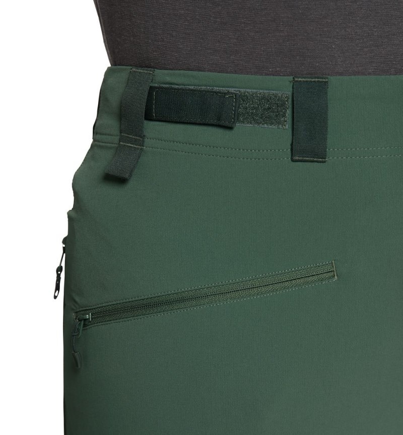 Women's Haglöfs Rugged Slim Pant Hiking Trousers Green / Black Canada | WR45-223