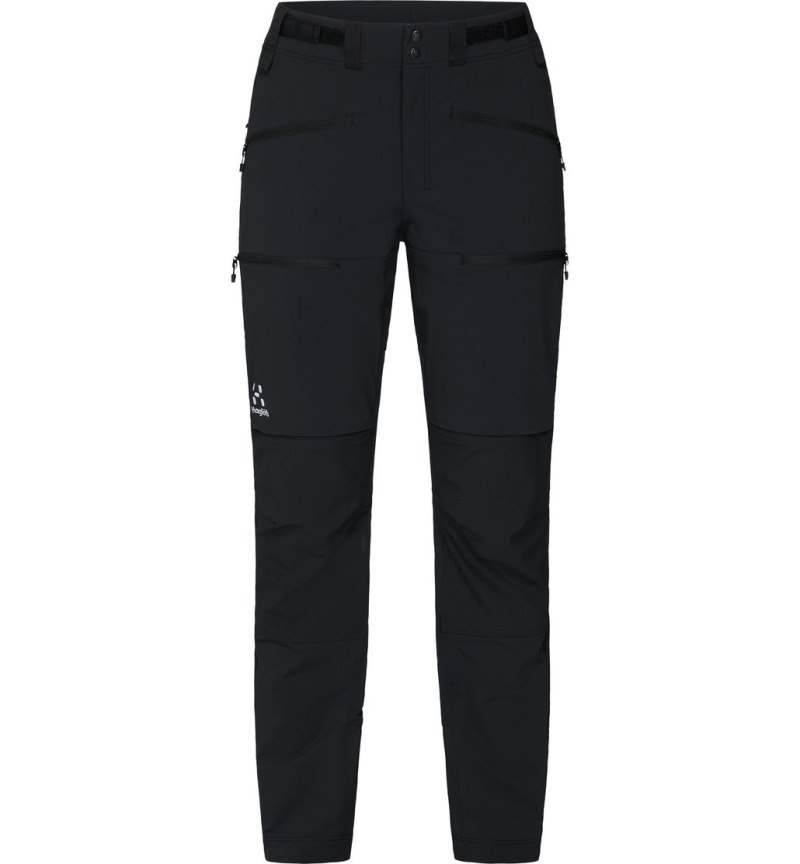 Women's Haglöfs Rugged Standard Pant Hiking Trousers Black Canada | PD60-245