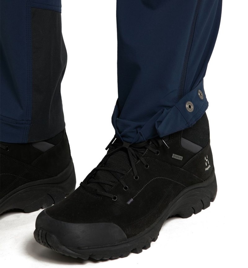 Women's Haglöfs Rugged Standard Pant Hiking Trousers Blue / Black Canada | CO02-595