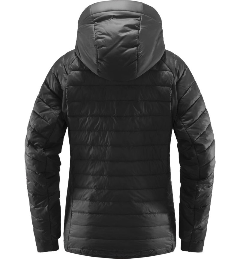 Women's Haglöfs Spire Mimic Hood Insulated Jackets Black Canada | JO96-241