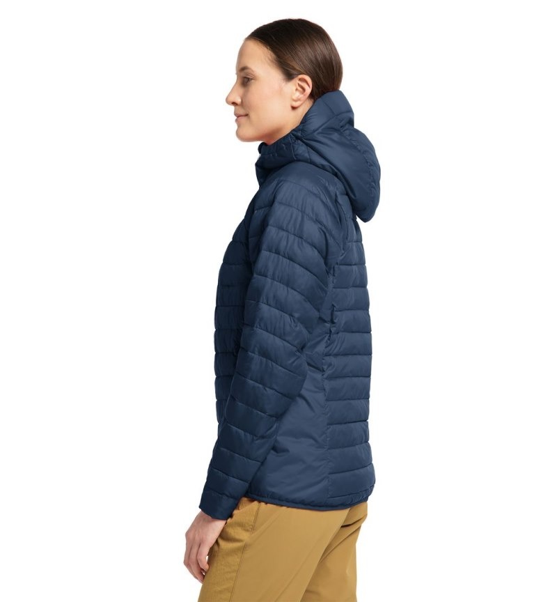 Women's Haglöfs Spire Mimic Hood Insulated Jackets Blue Canada | DV86-186