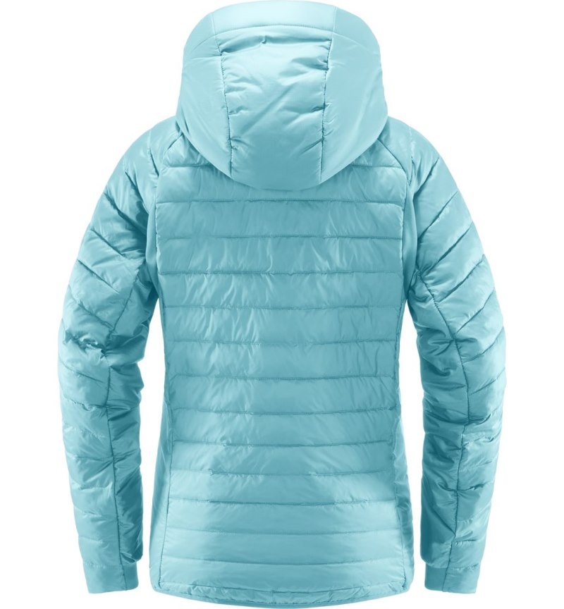 Women's Haglöfs Spire Mimic Hood Insulated Jackets Green Blue Canada | MH68-114