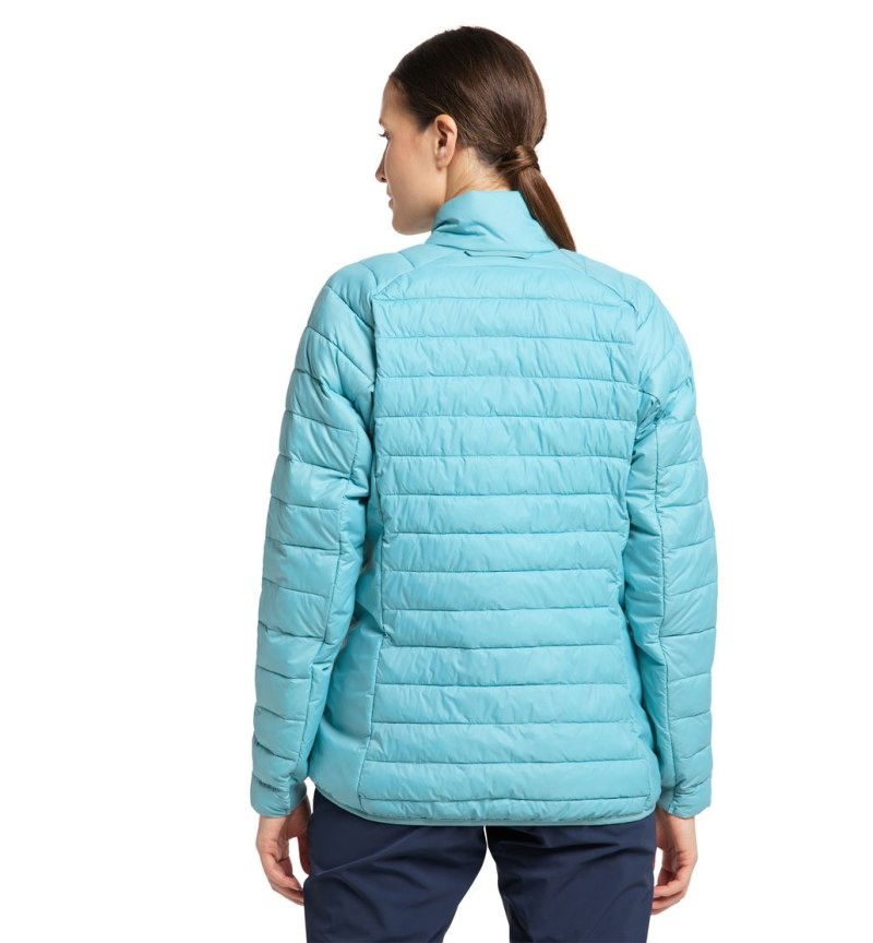 Women's Haglöfs Spire Mimic Jacket Insulated Jackets Green Blue Canada | RE69-475