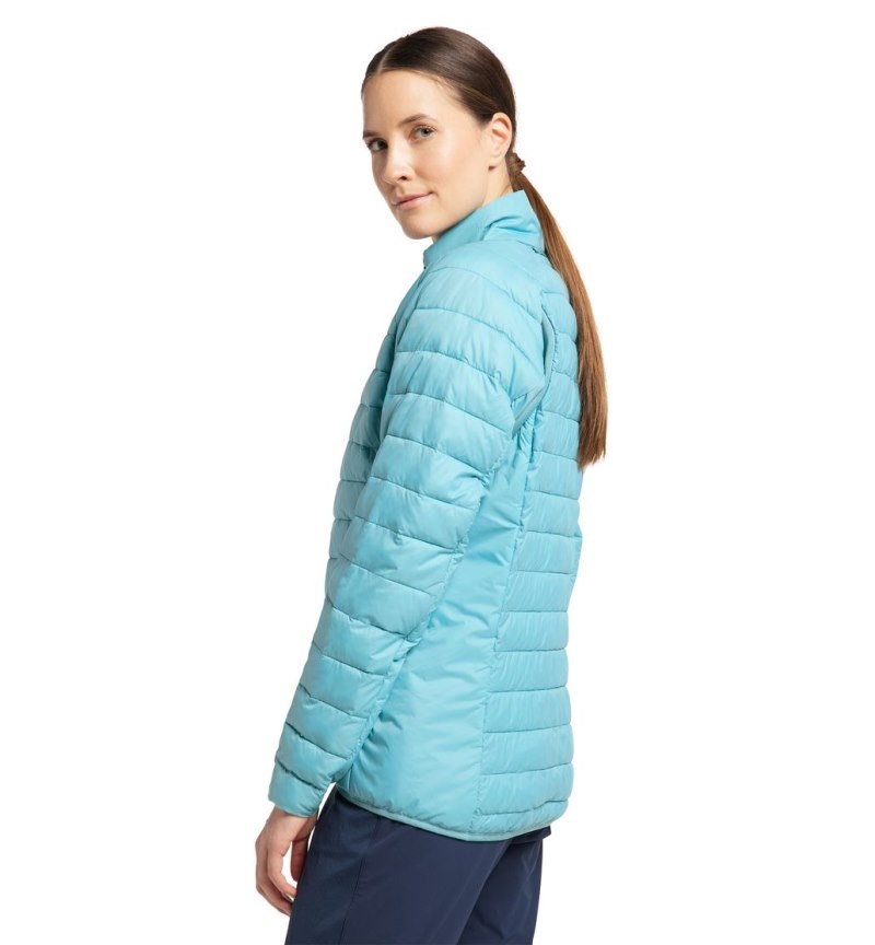 Women's Haglöfs Spire Mimic Jacket Insulated Jackets Green Blue Canada | RE69-475