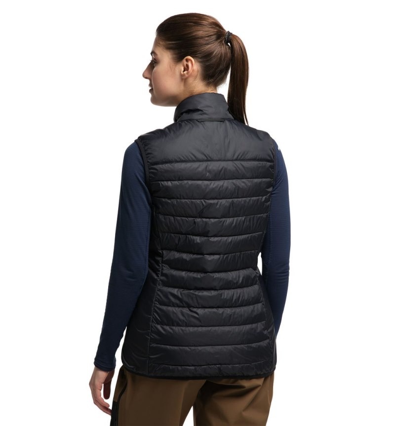 Women's Haglöfs Spire Mimic Vest Insulated Jackets Black Canada | SB59-558