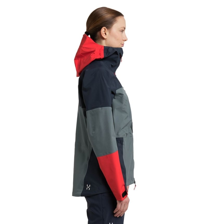 Women's Haglöfs Spitz GTX Pro Jacket Windbreaker Blue / Blue Canada | NQ96-855