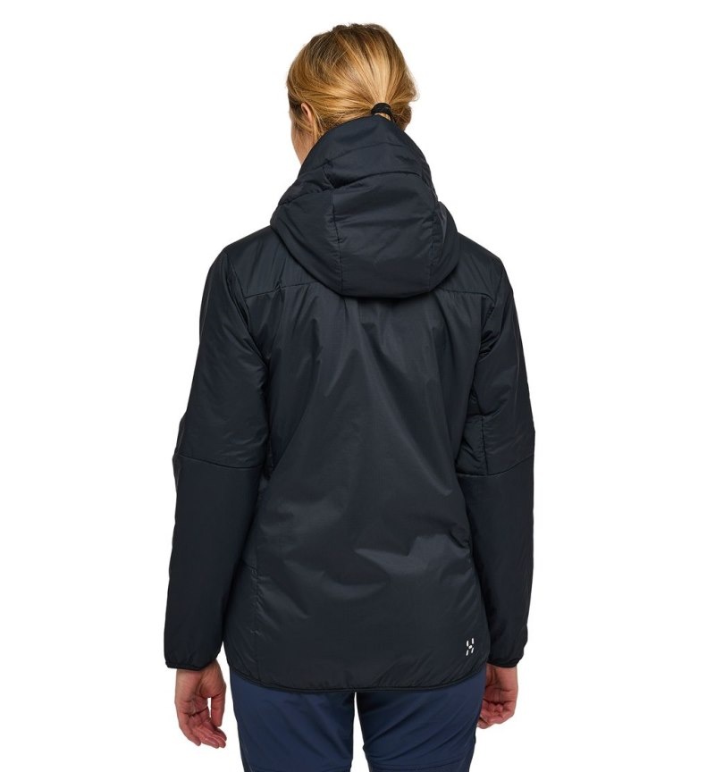 Women's Haglöfs Spitz Mimic Hood Insulated Jackets Black Canada | YK96-219