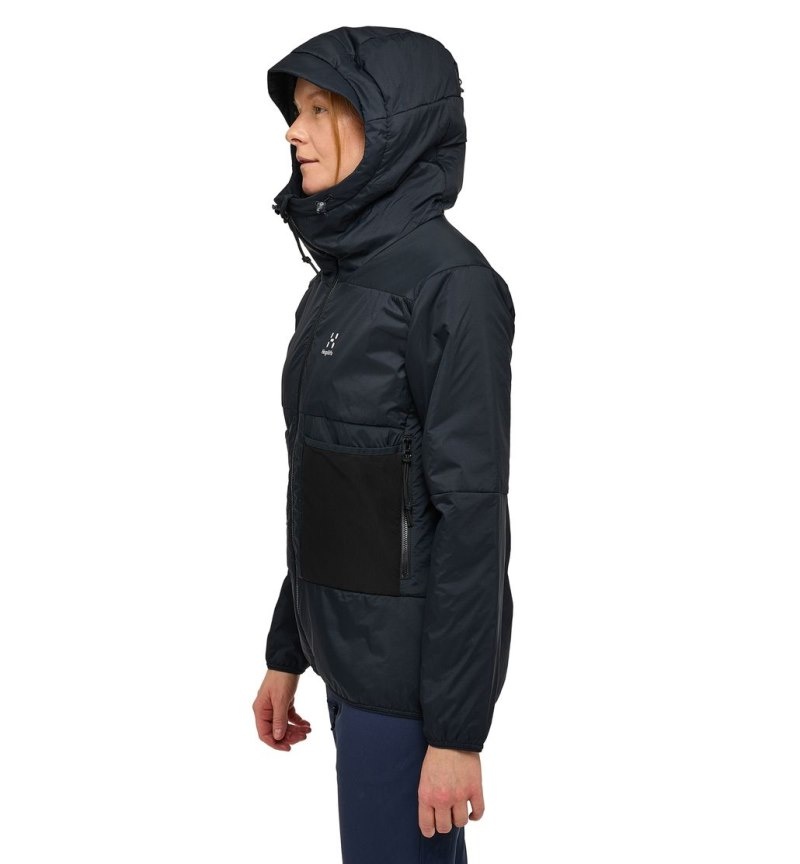 Women's Haglöfs Spitz Mimic Hood Insulated Jackets Black Canada | YK96-219