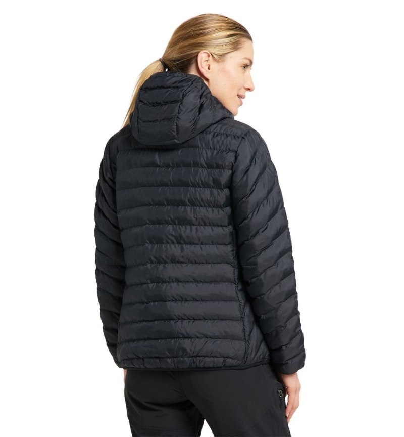 Women's Haglöfs Särna Mimic Hood Insulated Jackets Black Canada | YW40-238