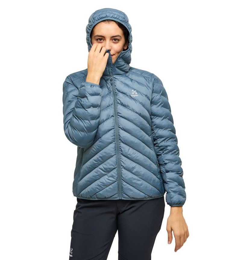 Women's Haglöfs Särna Mimic Hood Insulated Jackets Blue Canada | WP94-635