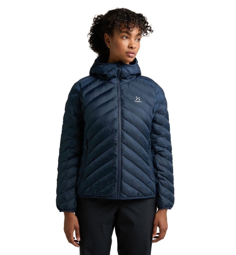 Women's Haglöfs Särna Mimic Hood Insulated Jackets Blue Canada | UE20-840