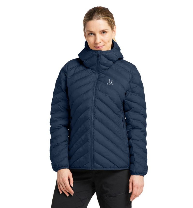 Women\'s Haglöfs Särna Mimic Hood Insulated Jackets Blue Canada | UE20-840