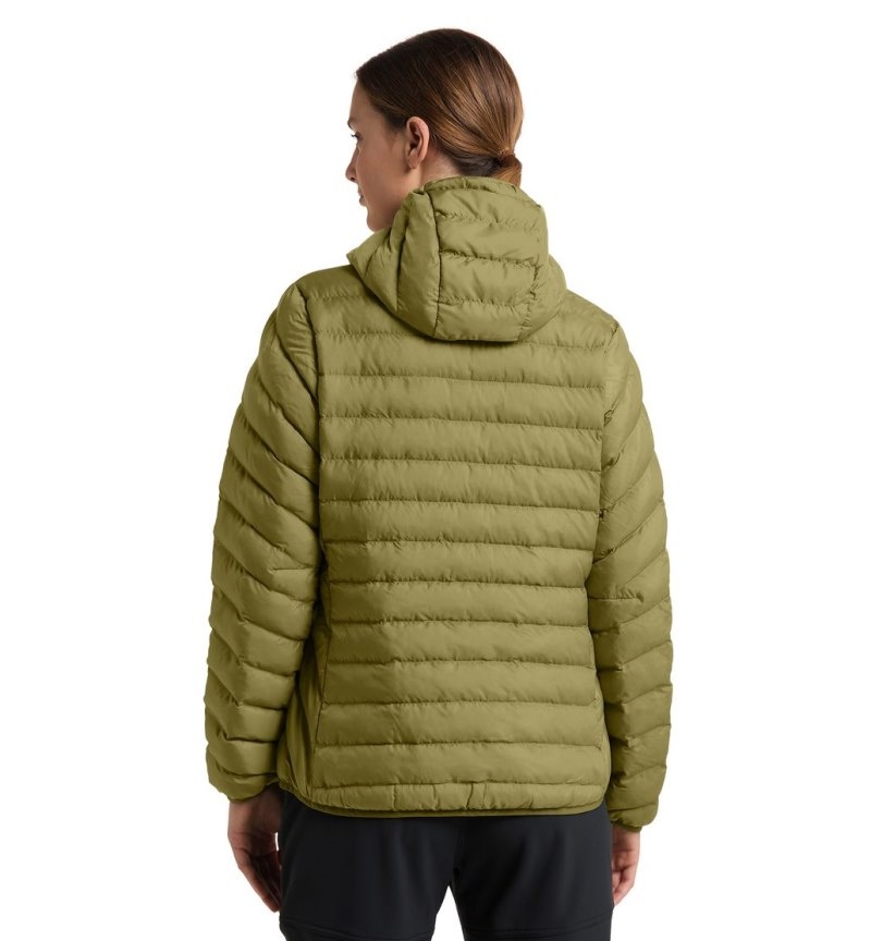 Women's Haglöfs Särna Mimic Hood Insulated Jackets Olive Green Canada | TV22-430