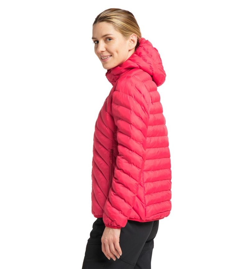 Women's Haglöfs Särna Mimic Hood Insulated Jackets Red Canada | VB90-047