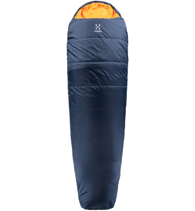 Women\'s Haglöfs Tarius Lite +8 Sleeping Bags Deep Blue / Tangerine Canada | NR48-290