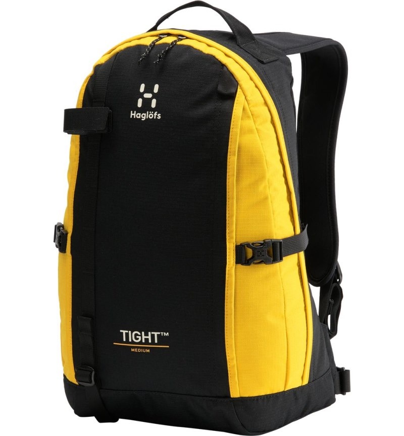 Women\'s Haglöfs Tight Medium Daypacks & Laptop Backpacks Black / Yellow Canada | AP46-039