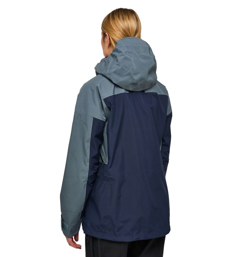 Women's Haglöfs Vassi GTX Jacket Windbreaker Blue / Blue Canada | PH17-089