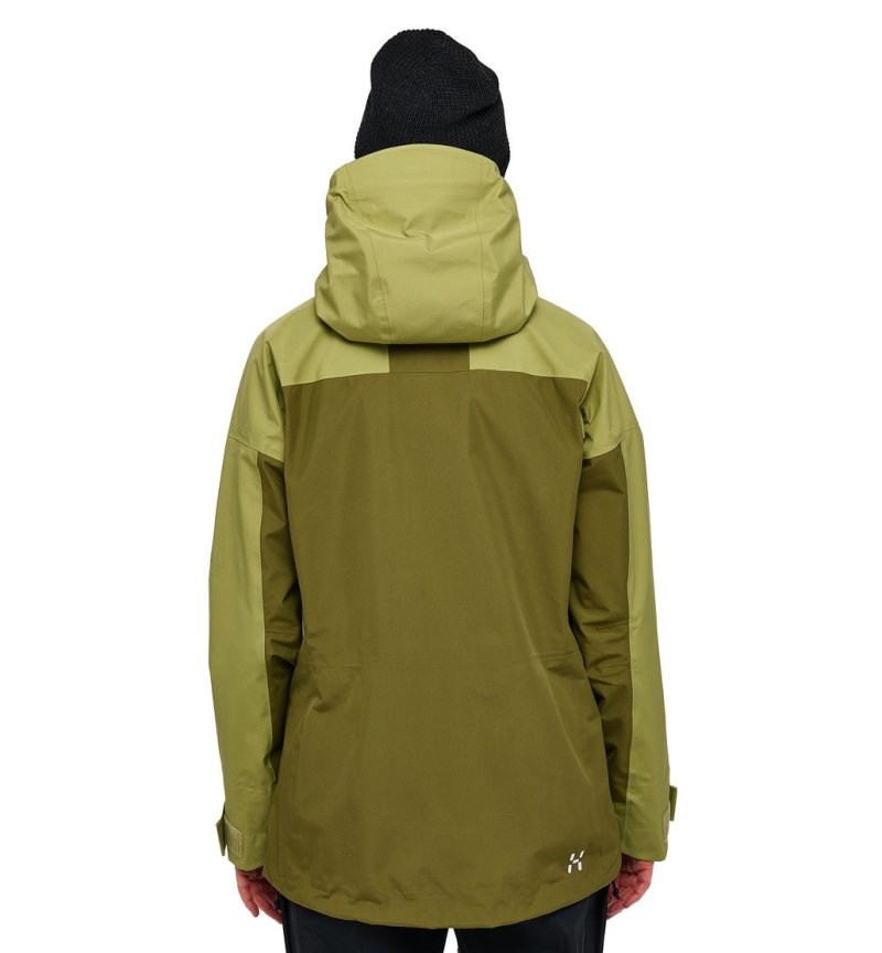 Women's Haglöfs Vassi GTX Jacket Windbreaker Green / Olive Green Canada | JS38-425