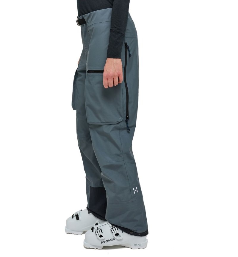 Women's Haglöfs Vassi GTX Pant Waterproof Trousers Blue Canada | YG37-136