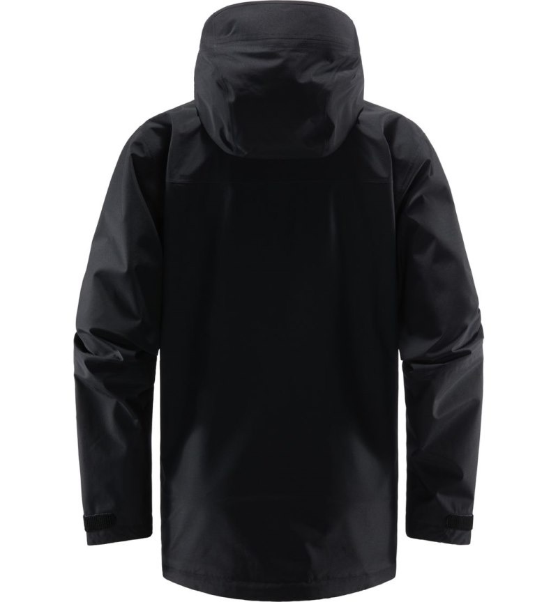 Women's Haglöfs Vide GTX Jacket Windbreaker Black Canada | HF79-395