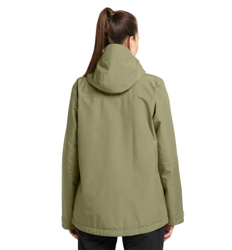 Women's Haglöfs Vide GTX Jacket Windbreaker Green Canada | OG27-904