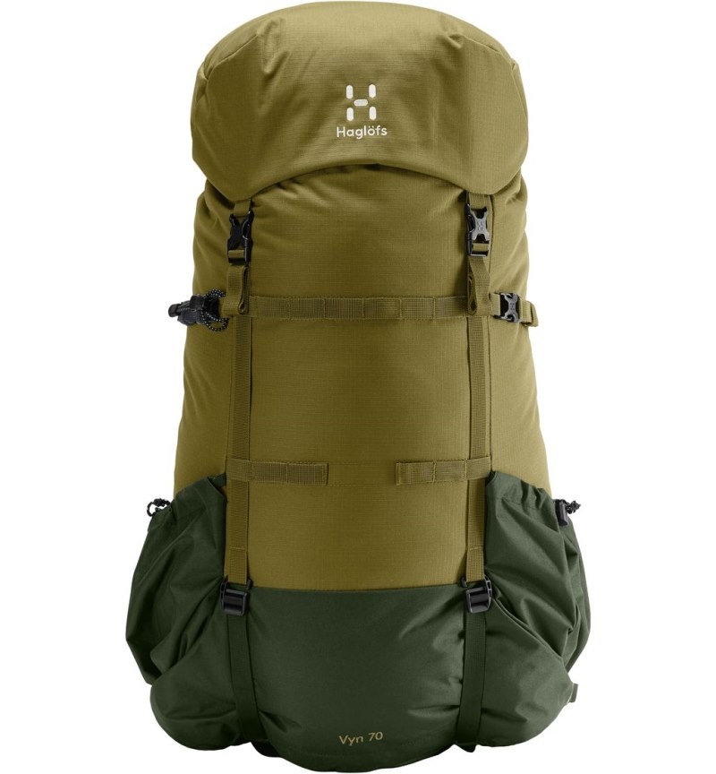 Women's Haglöfs Vyn 70 Hiking Backpacks Green / Olive Green Canada | FO35-568